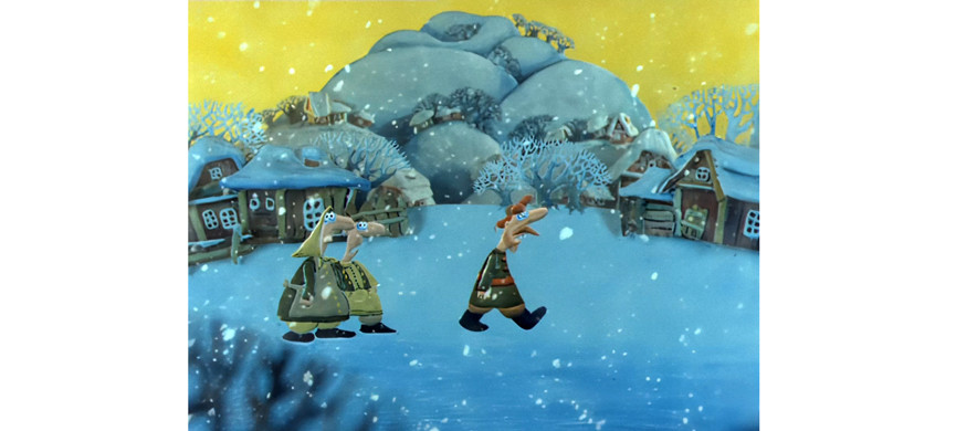 Кадры из мультфильма «Падал прошлогодний снег»