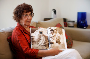 <p>Nadia, widow of Israeli spy Eli Cohen, shows a photograph of herself with her late husband, during an interview with Reuters in Herzliya, Israel October 6, 2019. REUTERS/Amir Cohen</p>