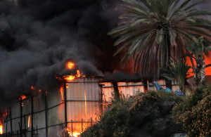 <p>Fire ignited at the impact site following an Iranian missile strike, amid the U.S.-Israeli conflict with Iran, in central Israel March 13, 2026. REUTERS/Gideon Markowicz ISRAEL OUT. NO COMMERCIAL OR EDITORIAL SALES IN ISRAEL</p>