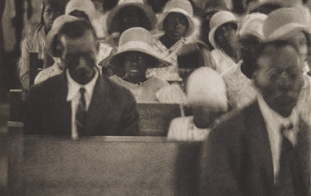 <p>Doris Ulmann (1884-1934); [People seated at church service] [from "Roll, Jordan, Roll"]l; 1933; Photogravure; Amon Carter Museum of American Art, Fort Worth, Texas; P2009.8.26</p>